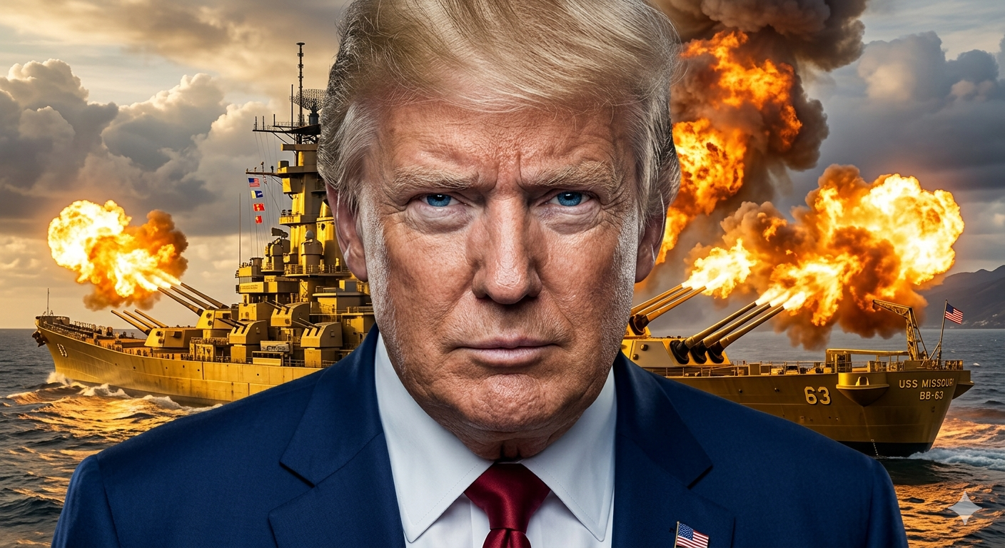 Trump Announces Trump Hormuz Tours: See the Crisis from a Gold Plated Battleship